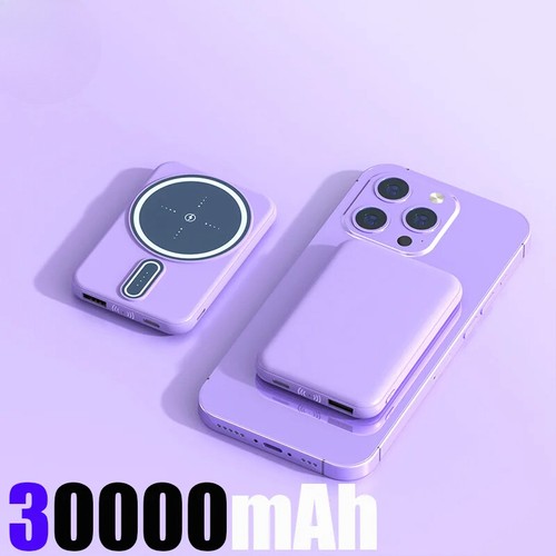 Banque d'alimentation 50000mAh charge magnétique sans fil légère charge super rapide - Photo 14 sur 36