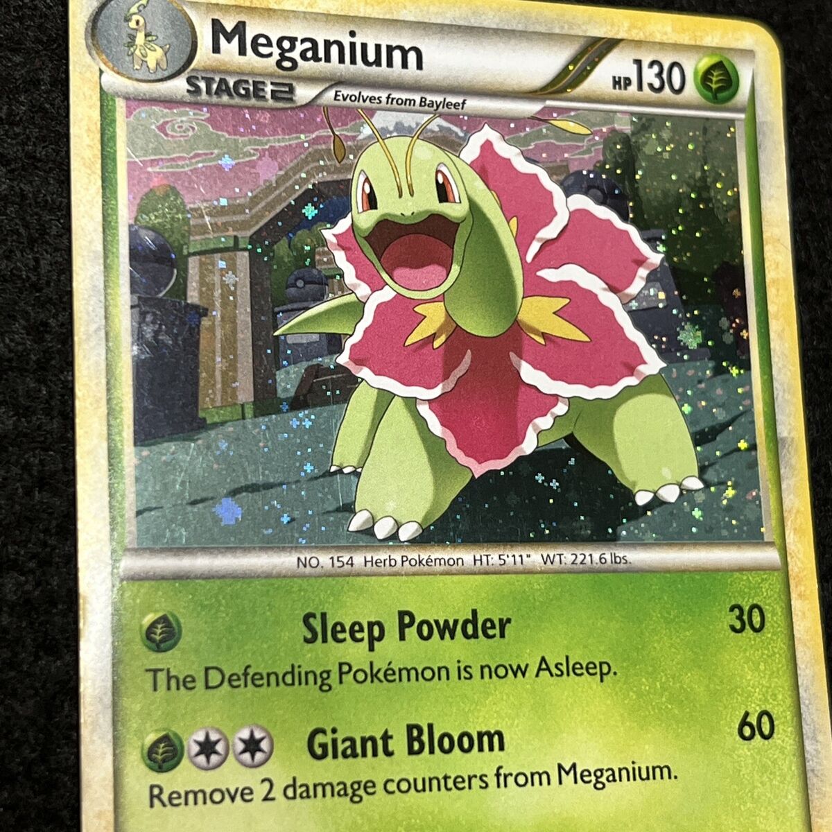 Pokemon MEGANIUM 26/123 (Cosmos Holo) HeartGold SoulSilver Pokemon MEGANIUM 26/123 (Cosmos Holo) HeartGold SoulSilver