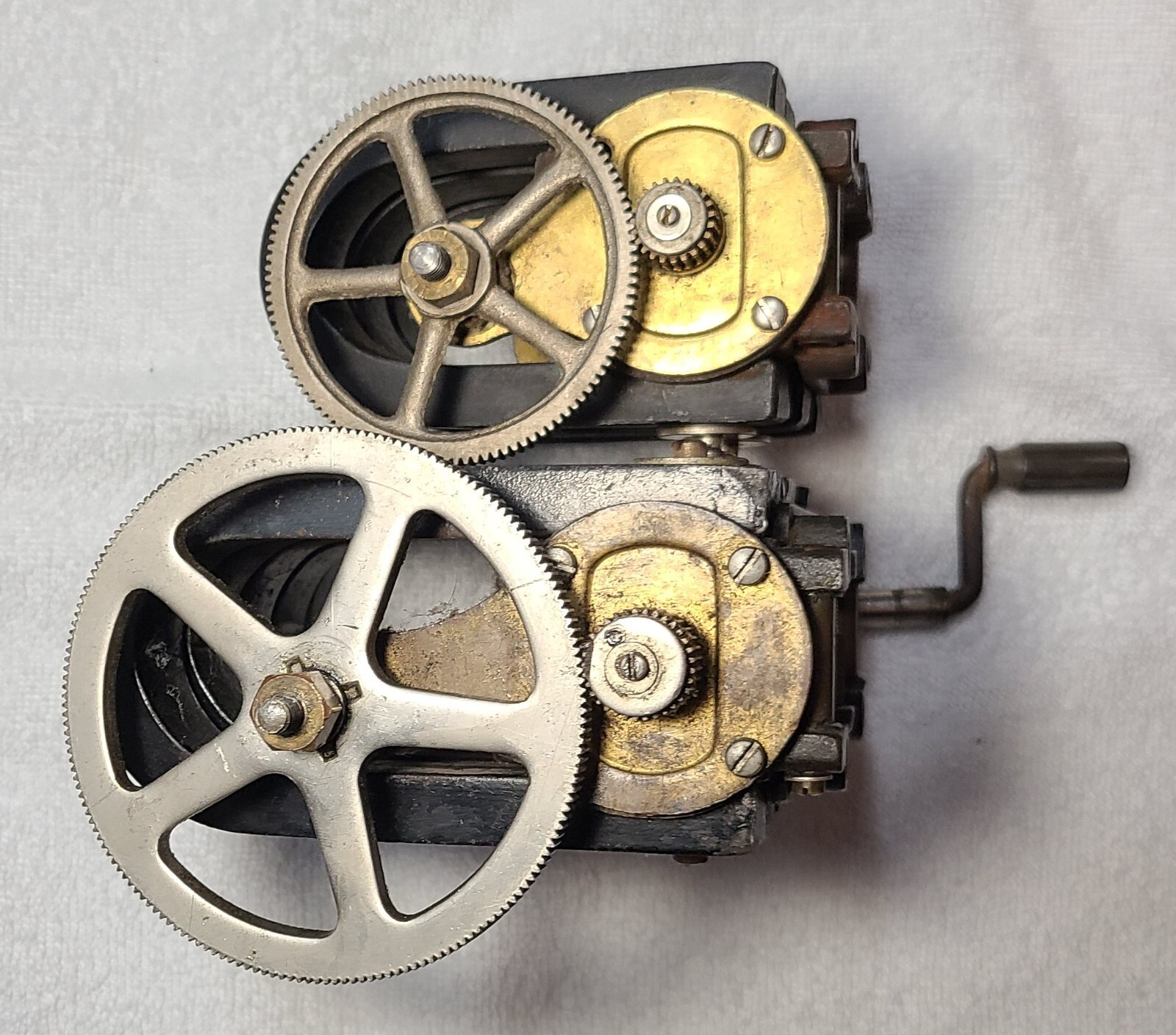 Two Western Electric Hand Crank Telephone Generator 3 Bar