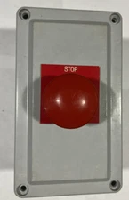 Emergency StopElectrical Hand station Stahlin #CF1PB w/ Allen Bradley 800T-XD2Y