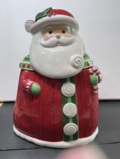 Grasslands Road Studio 100 Santa Cookie Jar 10in X 8in. In Original Box.