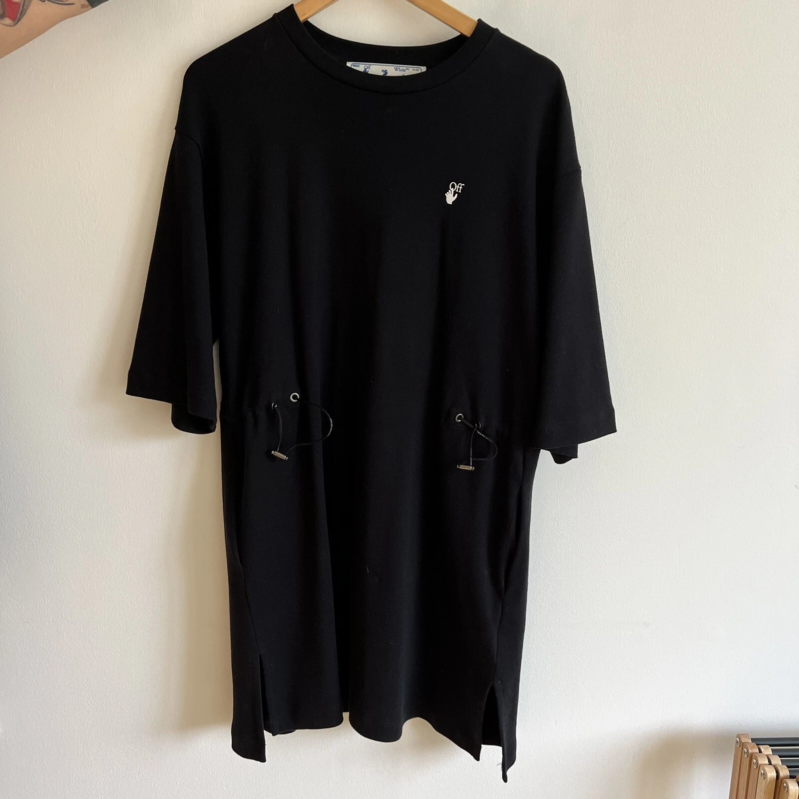 OFF WHITE Abito bianco sporco floreale Virgilio Abloh