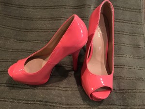 high heels with front platform