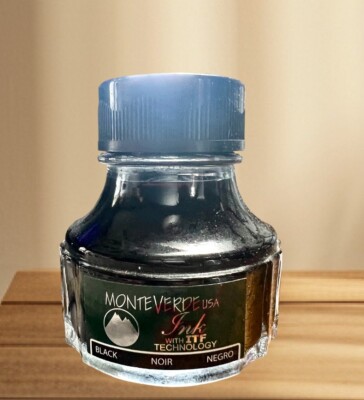 Monteverde 30ml Fountain Pen Ink Bottle Black Noir