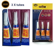Super Glue For Rubber, Plastic, Metal, Wood, Ceramics & Textile - Brand New