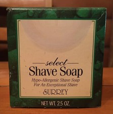 Vintage Surrey Shaving Soap 2.5 oz. Hypo-Allergenic 40 Moisturizers -sealed-
