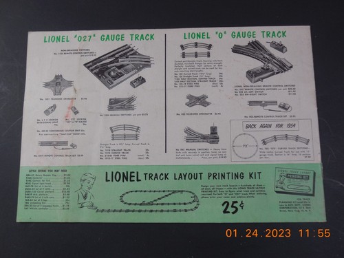 Lionel Model Railroading 1954 Accessories Booklet - Picture 5 of 5