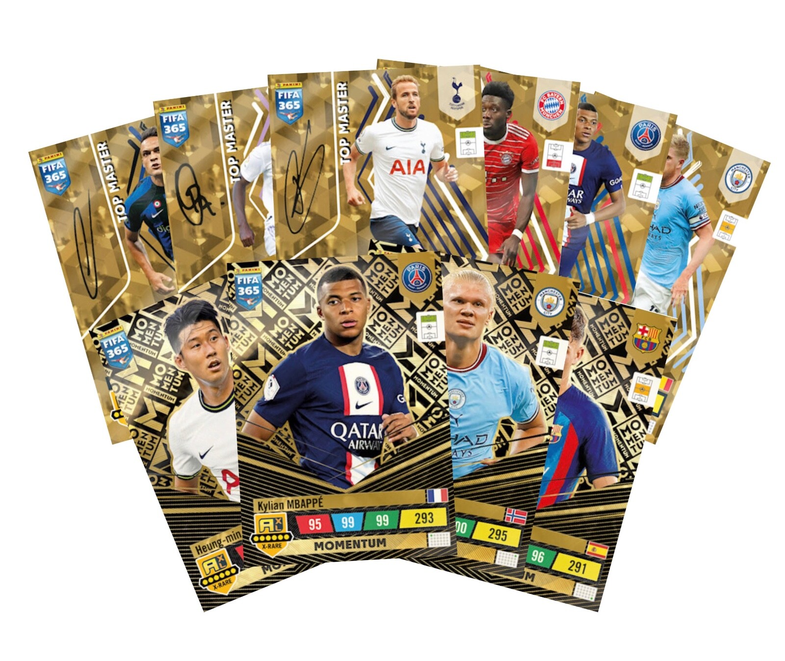 PANINI FIFA 365 2023 ADRENALYN XL TOP MASTER MOMENTUM Kane Haaland