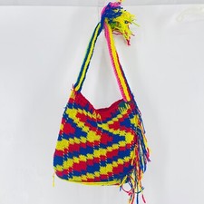 Peru BOHO Pouch Bag Handwoven Purse Handmade Authentic Original Colorful Design