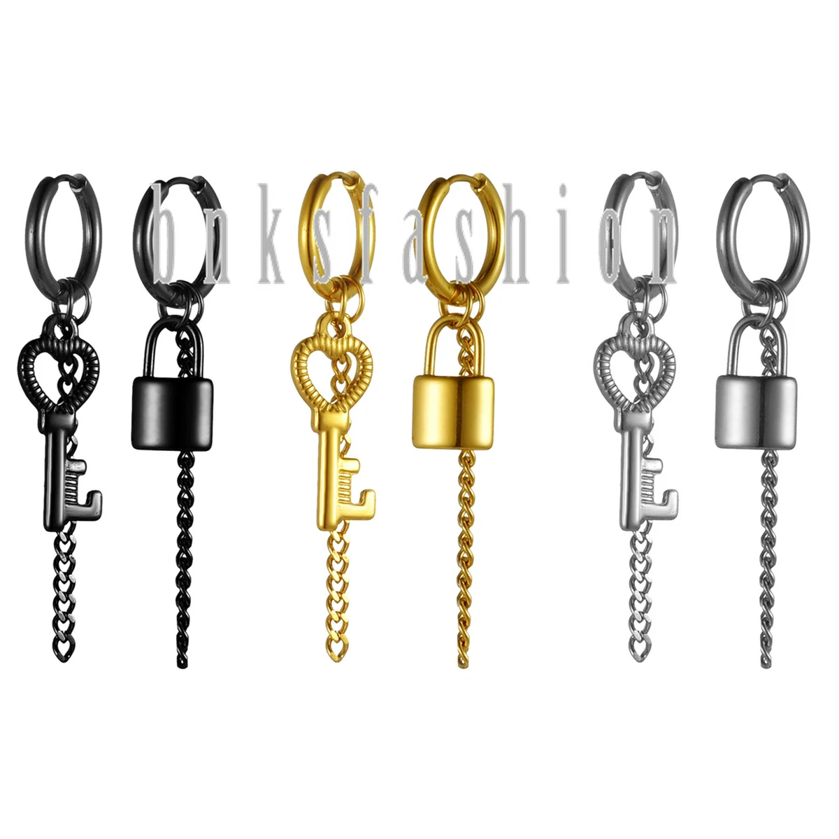 Key on sale dangle earrings