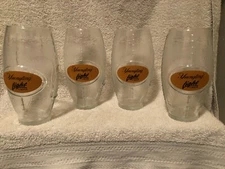 Football Shaped Yuengling Light Beer Pint Glasses Set Of 4 BX