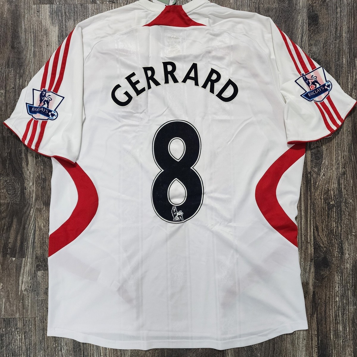 2008 Adidas Liverpool Away Soccer Jersey Steven Gerrard Men