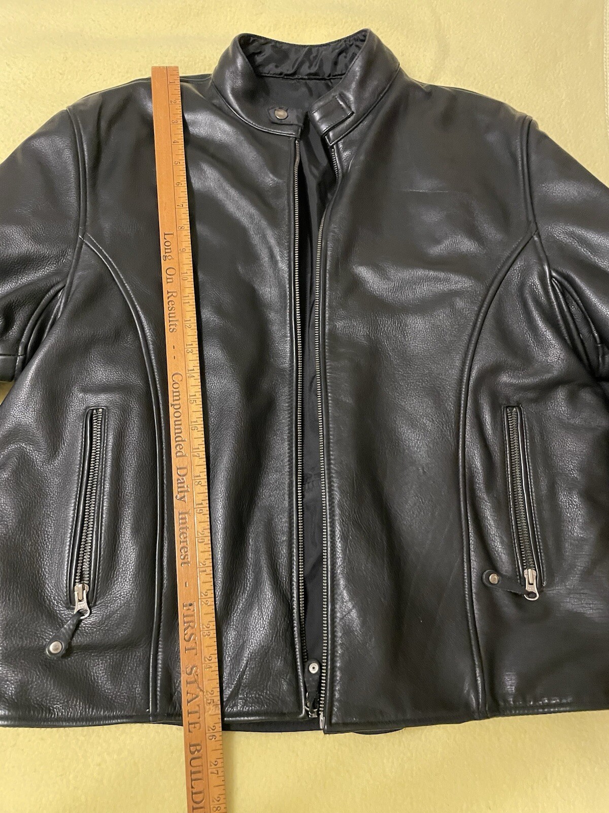 First Classic Leather Jacket-reversible NWOT - image 2
