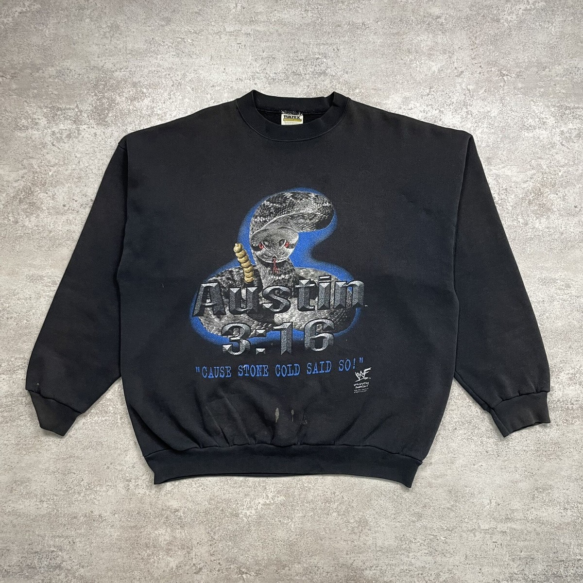 VTG 90s WWF WWF STONE COLD STEVE AUSTIN 3:16 SWEATSHIRT SIZE XL