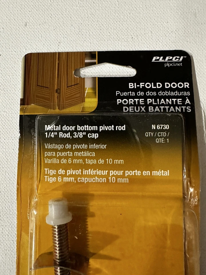 Conjunto de pasador pivote inferior Prime-Line tapa deslizante de nailon chapado en zinc para puertas plegables Foto 2 de 4