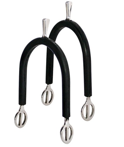 Éperons Showman Acier Noir – Croix Dorée – Homme – Neuf