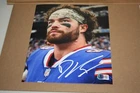 BUFFALO BILLS DAWSON KNOX #88 SIGNED 8X10 PHOTO TE Headband BECKETT COA