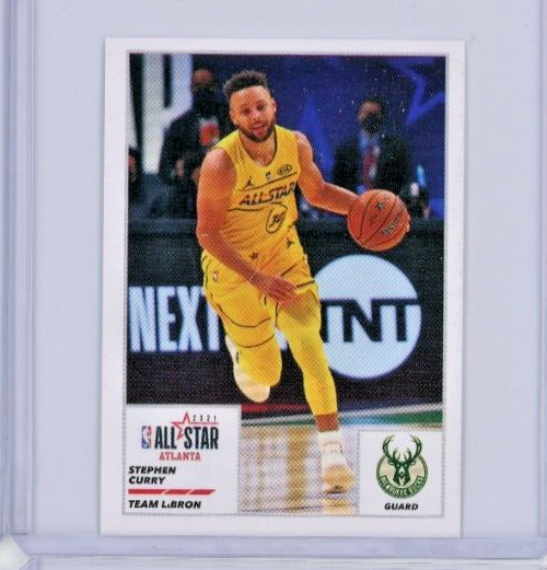 2021-22 Panini Sticker Album Sticker #34 Stephen Curry All-Star