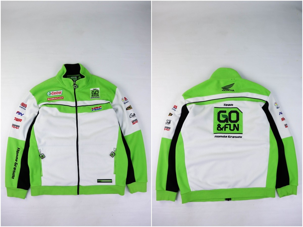 HONDA Gresini Team Go & Fun Multicolor MotoGP Racing Fleece Zip