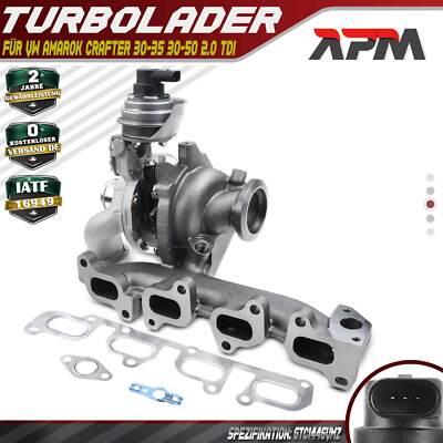 Turbolader Abgasturbolader für VW Amarok Crafter 30-35 30-50 2.0 TDI ab 2010