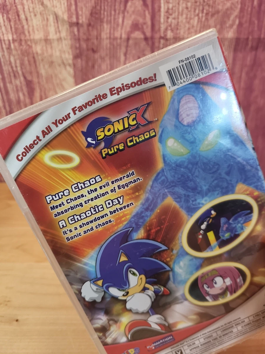 Sonic X Pure Chaos DVD New Sealed