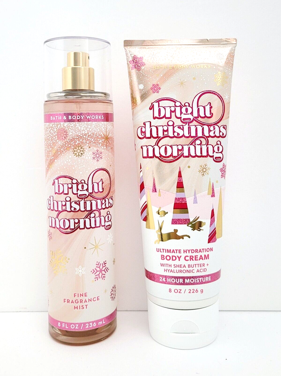 Bath & Body Works Bright Christmas Morning Body Mist & Body Cream