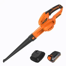 GARCARE 20V Cordless Leaf Blower 140MPH Air Speed  2.0Ah Battery & Fast Charger