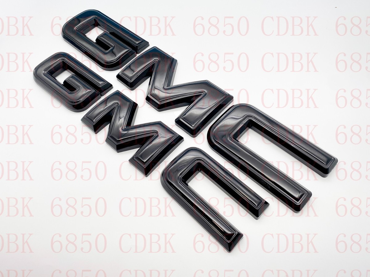 Front Grill Gloss Black Red AT4 OVERLAY Emblem 2023+ Sierra 1500 25003500 Canyon - Foto 4