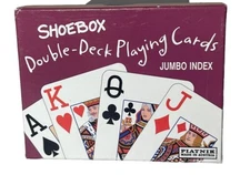 Shoebox Double Deck Playing Cards Retired Theme