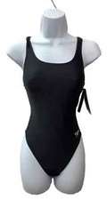 Women's Speedo Pro LT Supro A Swimsuit Size 6/32 One Piece Black 88191481001