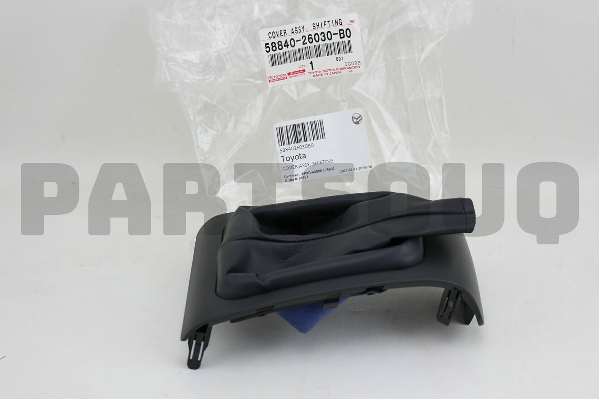 5884026030B0 Genuine Toyota COVER ASSY, SHIFTING HOLE 58840-26030  