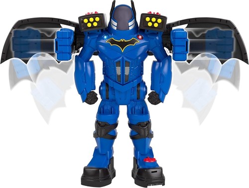 Imaginext FGF37 Bat Bot Xtreme 2 Fuß groß Batman Spielzeugfigur mit Sprachwechsler, L - Bild 4 von 7