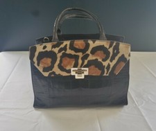 Trina Turk Leopard And Alligator Ladies Handbag  Euc