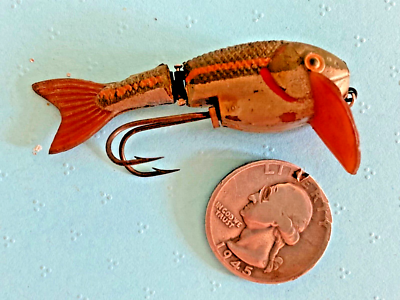AIREX franceヴィンテージルアー 4752-203 PLUCKY VINTAGE Plucky The Swimming Lure SWIM Jointed Fishing Minnow