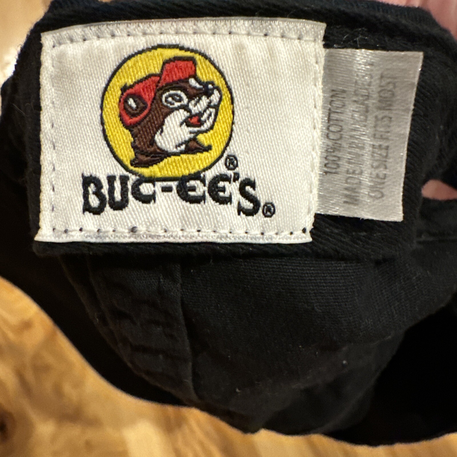 Buc-ees Black Adjustable Strapback Six Panel Dad … - image 4