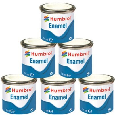 HUMBROL Emaille Modellbaufarbe - ALLE FARBEN - matt glänzend seidenmatt 14ml Airfix Revell