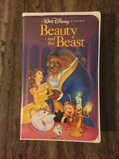 Rare Walt Disney Black Diamond Classic Beauty And The Beast VHS 1325 Tested