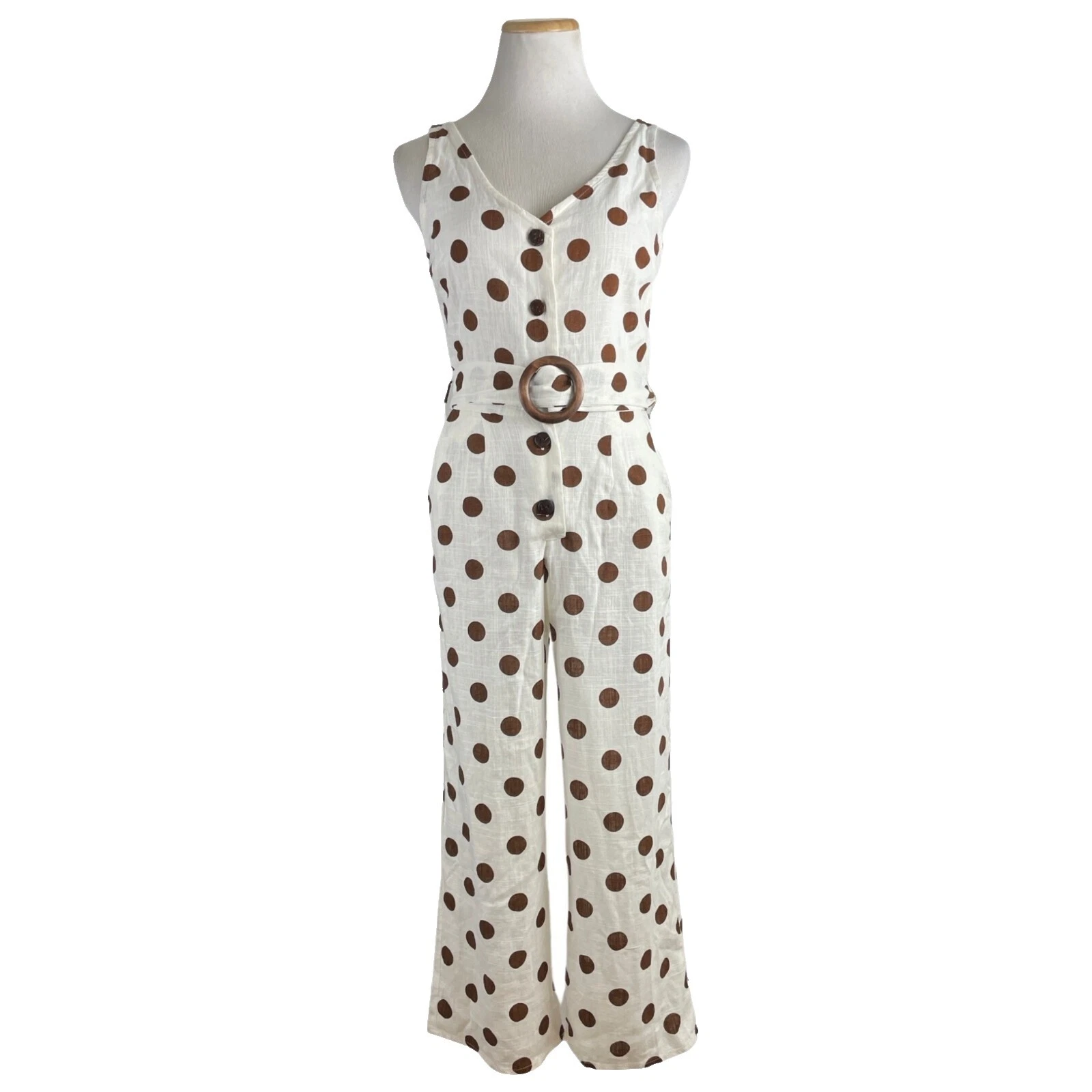 Traje de lino marrón Jumpsuits & Rompers for Women