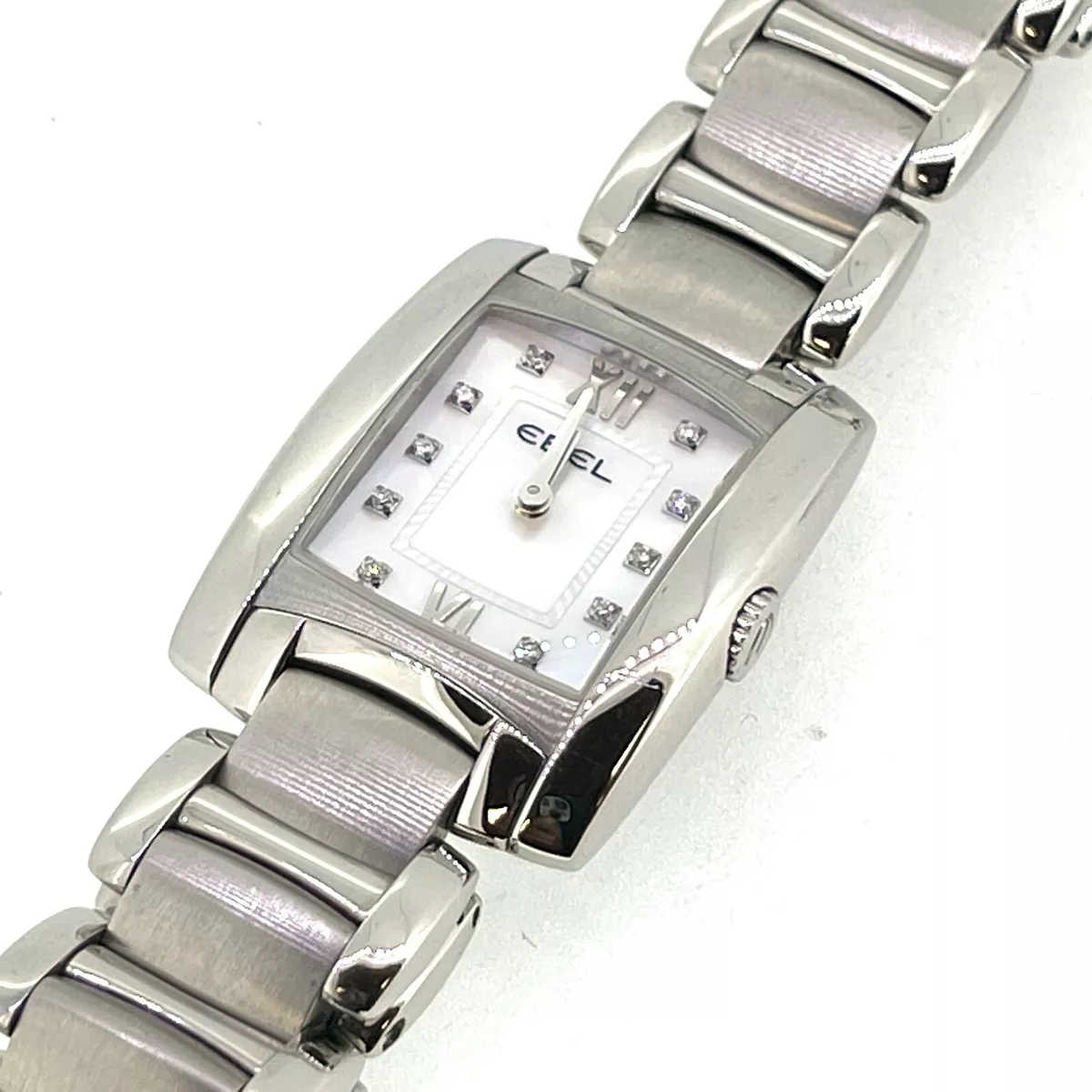 EBEL Brasilia Stainless Steel Diamond Mother of Pearl Quartz