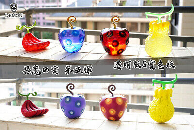 Demon Studio Devil Fruit set #7 Transparent One Piece Statue Resin 11cm