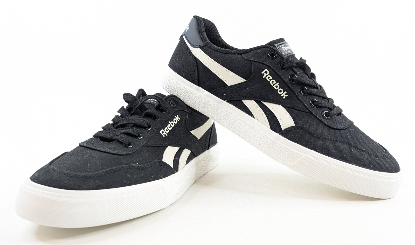 Reebok Techque Galaxy Shoes – Men’s 11 Black White Canvas Retro Sneakers -NEW thumbnail 8