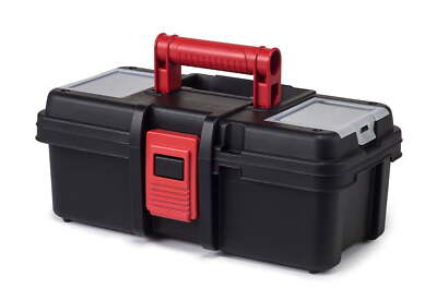 Tough Small Portable Plastic Tool Box 13in Hardware Workshop Equipment Storage