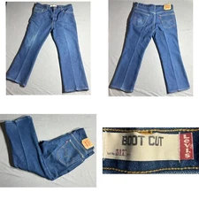 Levis Jeans Mens 36x29 Blue 517 Bootcut Denim 100% Cotton
