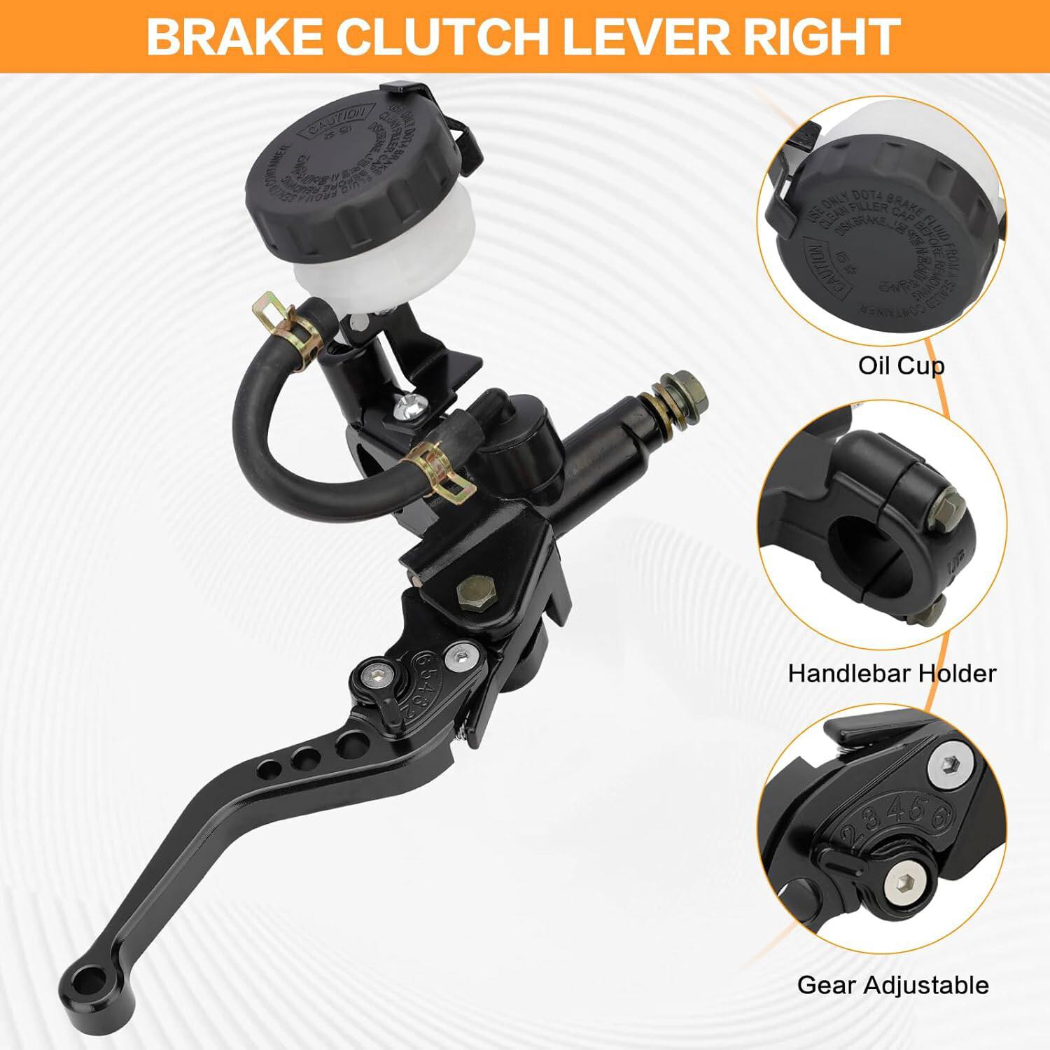 Brake Clutch Levers Master Cylinder Reservoir For Suzuki GS500F GSXR600 GSXR750