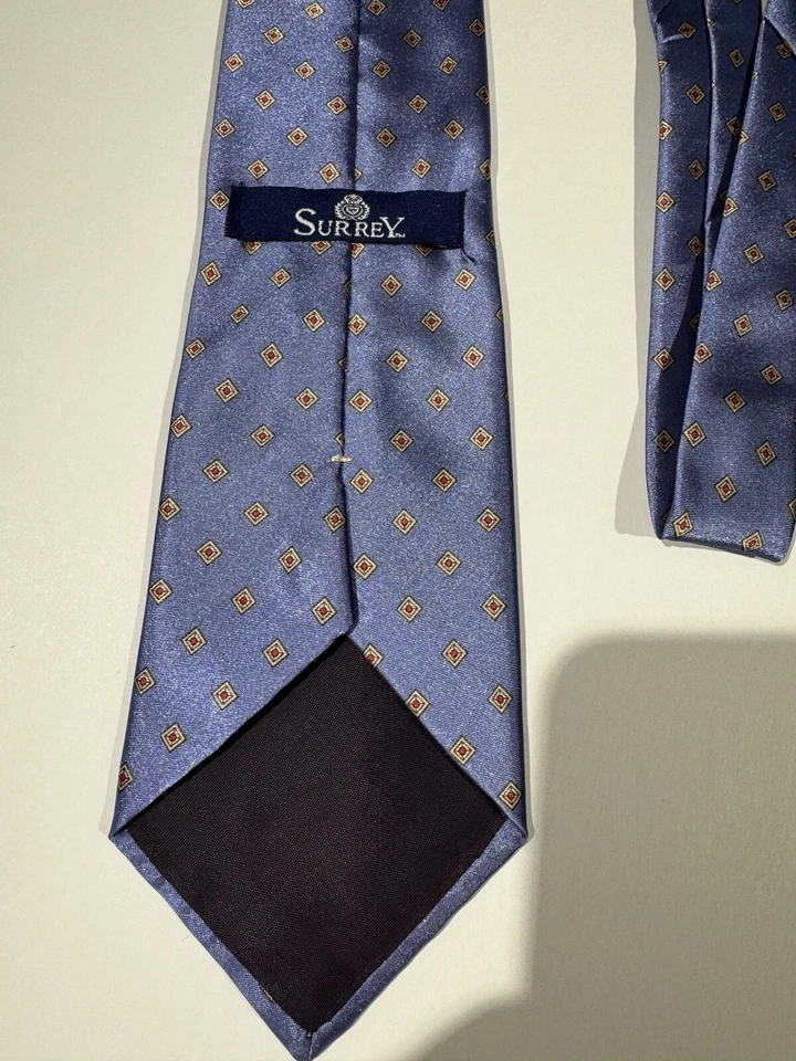 Corbata de seda SURREY Couture 100 % seda hecha a mano solo limpieza en seco Foto 4 de 4