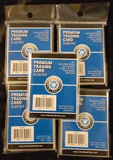 500 Premium Trading Card Sleeves 2 5/8" X 3 11/16" Sports Games Protectors