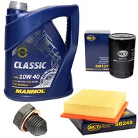 MotoröL Filter Set 20W50 5 Liter + ÖLablassschraube FüR VW Golf III 1.8 Synchro