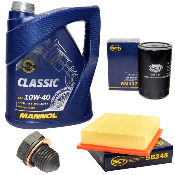 MotoröL Filter Set 20W50 5 Liter + ÖLablassschraube FüR VW Golf III 1.8 Synchro-image
