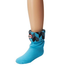 Hunter Kids Geometric Dazzle Boot Sock Blue Multicolor Size XS 5-7 2537