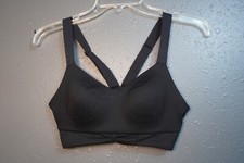 Victorias Secret Womens Black Love Cloud Ruched Sports Bra Size In Pit To Pit